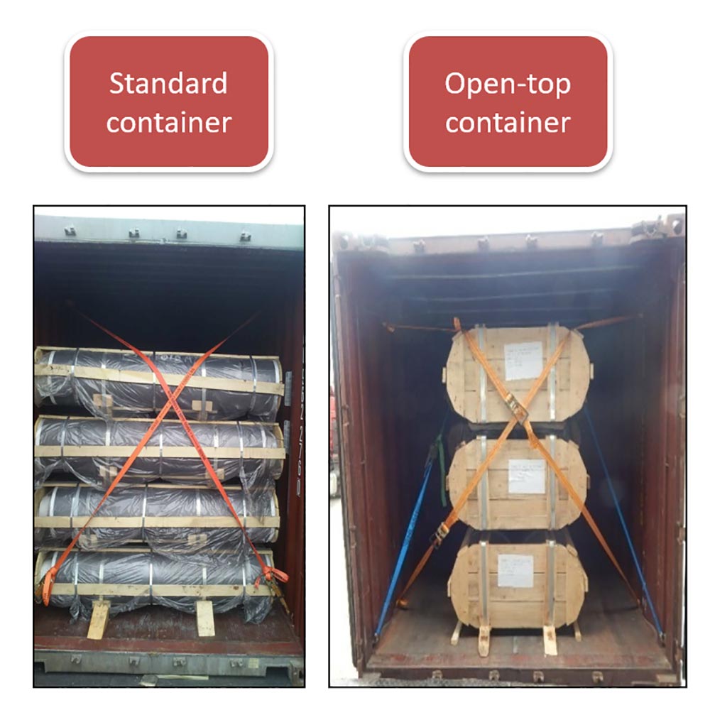 Loading scheme for standard container & open-top container